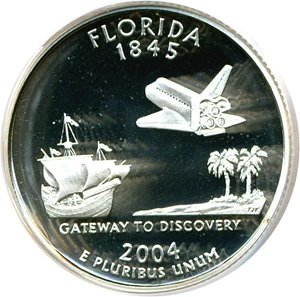 image for: 2004-S 25c Florida-Silver PCGS Proof 69 DCameo