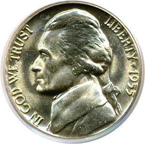 image for: 1955-D/S 5c PCGS MS65
