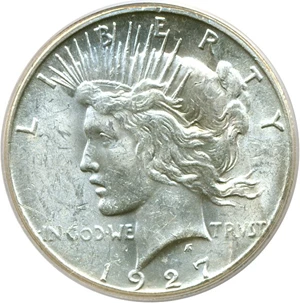 image for: 1927-S $1 PCGS MS61