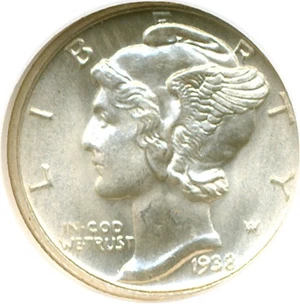 image for: 1938-D 10c NGC MS66 FB