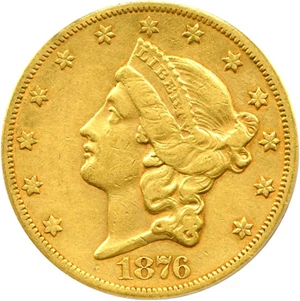 image for: 1876-CC $20 PCGS XF45