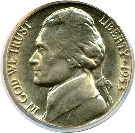 image for: 1953-D 5c  PCGS MS65 FS