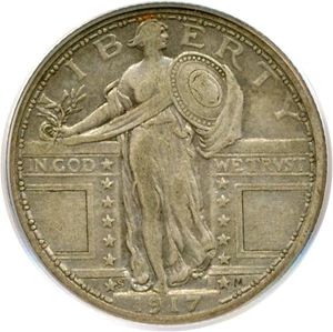 image for: 1917-S 25c Ty.1 PCGS XF45