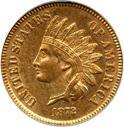 image for: 1872 1c  PCGS Proof 64 RD