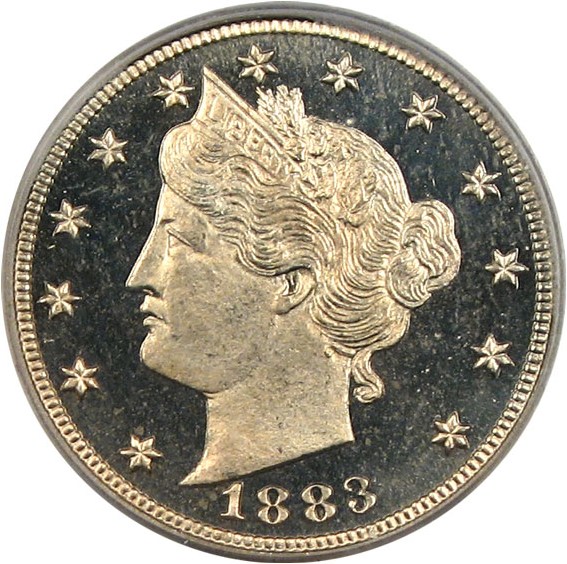 image for: 1883 5c With CENTS PCGS Proof 65 Cameo