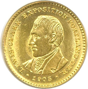 image for: 1905 G$1 Lewis & Clark PCGS MS64