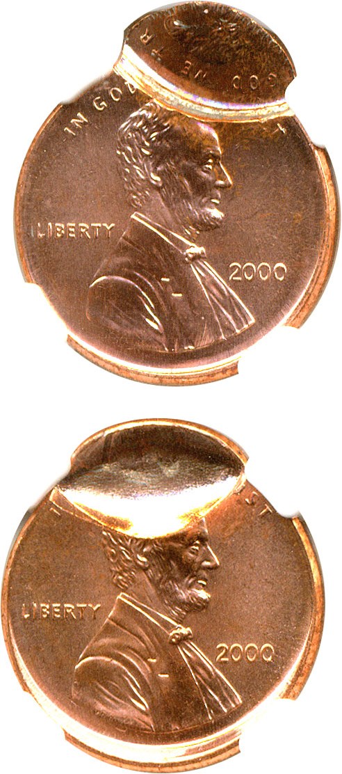 image for: Mint Error: 2000 1c  NGC MS65 RD - Mated Pair (2 coin set)