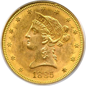 image for: 1885-S $10 PCGS MS61