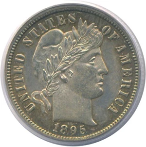 image for: 1895-O 10c PCGS MS63