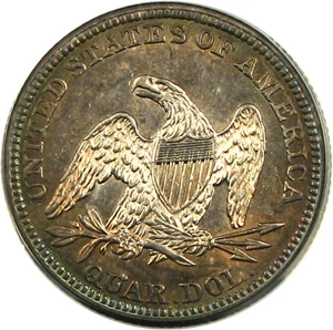 image for: 1844 25c PCGS AU58