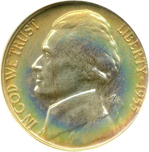 image for: 1955 5c TDR #1 ANACS Proof 66 (FS-035)