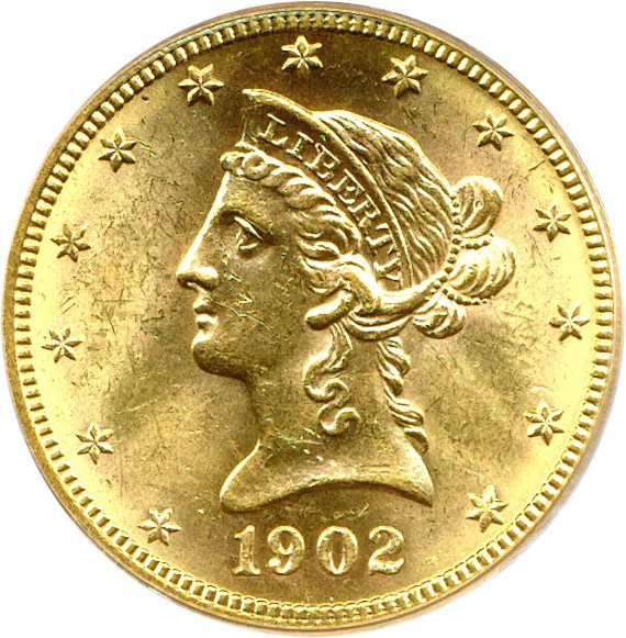 image for: 1902-S $10  PCGS MS62
