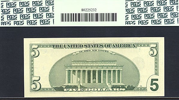 image for: 2003 $5 Ft. Worth, TX PCGS Gem CU67 PPQ  [DL09553615] (Fr.1990L *Star*) 