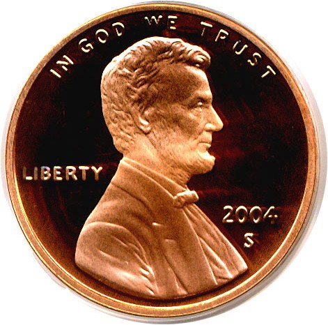 image for: 2004-S 1c  PCGS Proof 69 RD DCameo