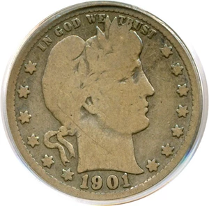 image for: 1901-S 25c PCGS/CAC G6