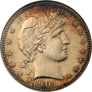 image for: 1904 25c NGC Proof 66