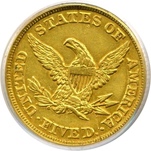 image for: 1846 $5 Large Date PCGS XF45