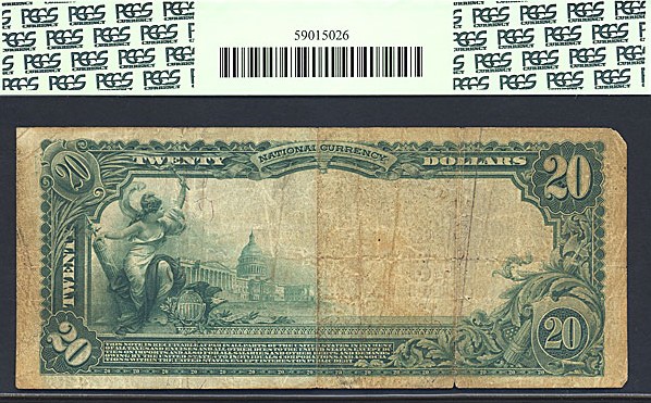 image for: 1902 $20 Merchants NB of Baltimore, MD PCGS F15 (Fr.639, Red Seal, Charter #1336)