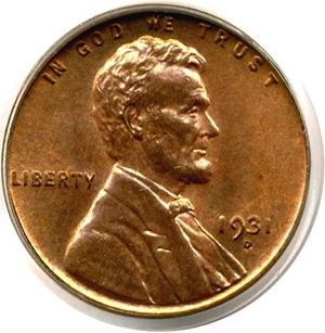 image for: 1931-D 1c PCGS MS64 RD