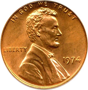 image for: 1974 1c PCGS MS67 RD