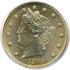 image for: 1909 5c PCGS/CAC MS65