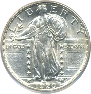 image for: 1920 25c PCGS MS64 FH