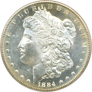 image for: 1884-CC $1 PCGS MS64 PL