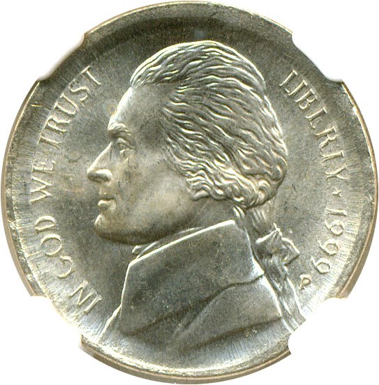 image for: Mint Error: 1999-P 5c  NGC MS65 6FS - Broadstruck