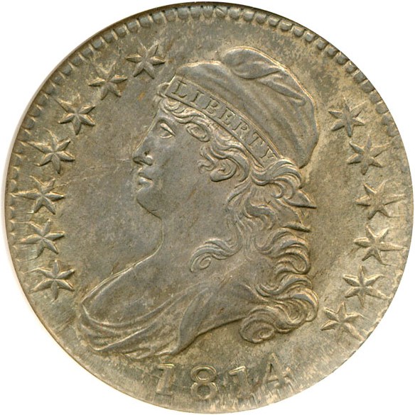 image for: 1814 50c  NGC MS62