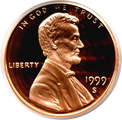 image for: 1999-S 1c  PCGS Proof 69 RD DCameo