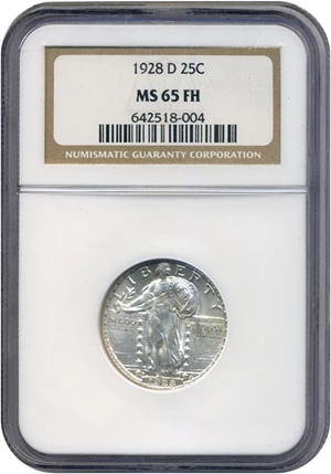 image for: 1928-D 25c NGC MS65 FH