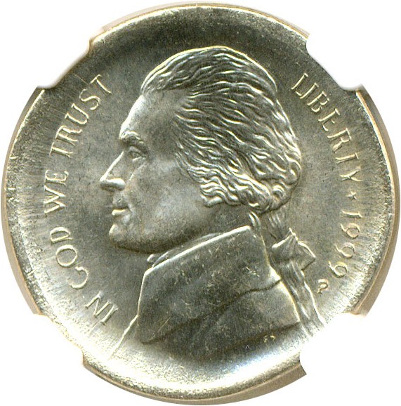 image for: Mint Error: 1999-P 5c  NGC MS65 6FS  - Broadstruck