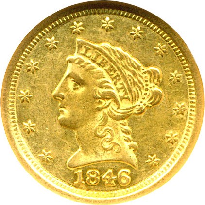 image for: 1846-O $2 1/2  NGC AU58