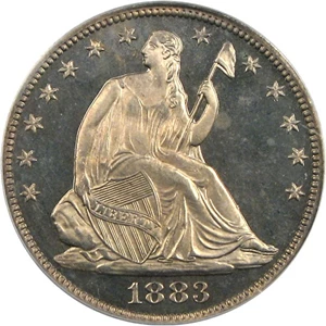 image for: 1883 50c PCGS/CAC Proof 64 OGH