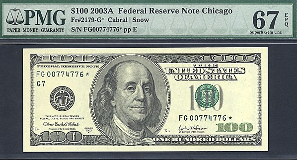 2003 $100 San Francisco (Fr. 2178L)