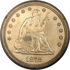 image for: 1878 25c PCGS/CAC Proof 64 OGH