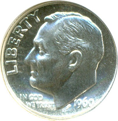 image for: 1960 10c DDO ANACS Proof 66 (FS-015)