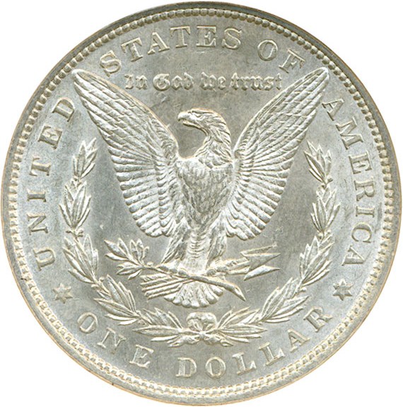 image for: Top 100 VAM: 1880 $1 NGC MS62  (VAM 9  8/7 Stem)