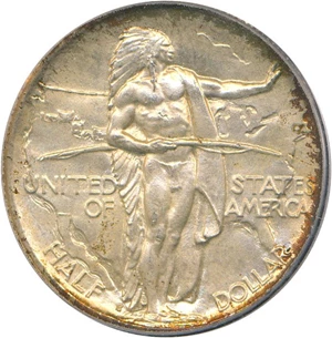 image for: 1936-S 50c Oregon PCGS/CAC MS65