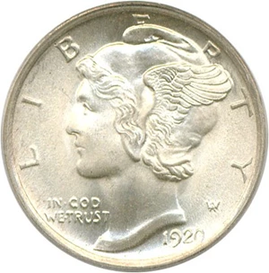 image for: 1920 10c PCGS/CAC MS66 FB