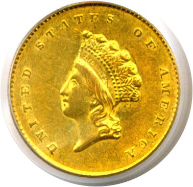 image for: 1855-O G$1  PCGS AU55