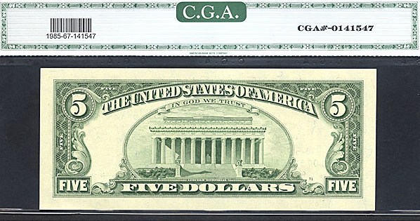 image for: Fr.1985G 1995 $5 Fort Worth, TX CGA Gem CU67  [G07323085] *Star*