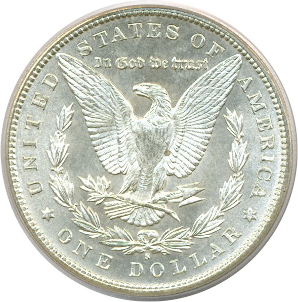 image for: Top 100 VAM: 1899-S $1 VAM 7 Doubled Date PCGS MS65