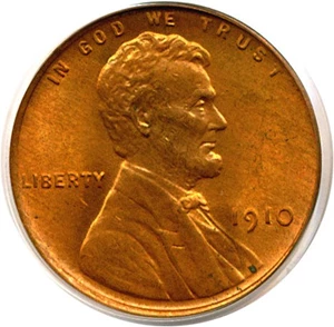 image for: 1910 1c PCGS MS65 RD