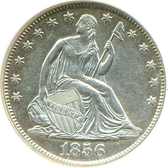 image for: 1856-O 50c DGS AU53  (Cleaned)