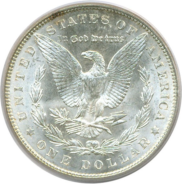 image for: Top 100 VAM: 1902 $1 VAM 4  Doubled Ear PCGS MS65