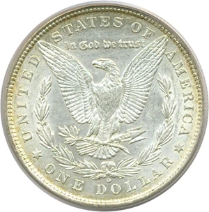 image for: Top 100 VAM: 1880-O $1 VAM 48 Hangnail PCGS AU55