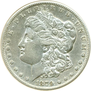 image for: Top 100 VAM: 1879-CC $1 Capped Die DGS XF45 (VAM 3, Cleaned)