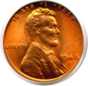 image for: 1948-D 1c PCGS MS66 RD
