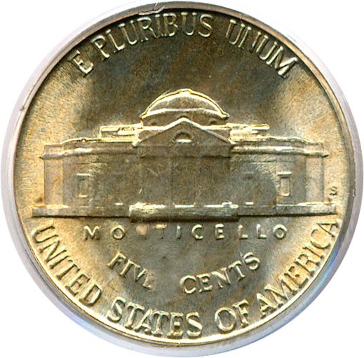 image for: 1939-S 5c Reverse of 1938 PCGS MS66 FS